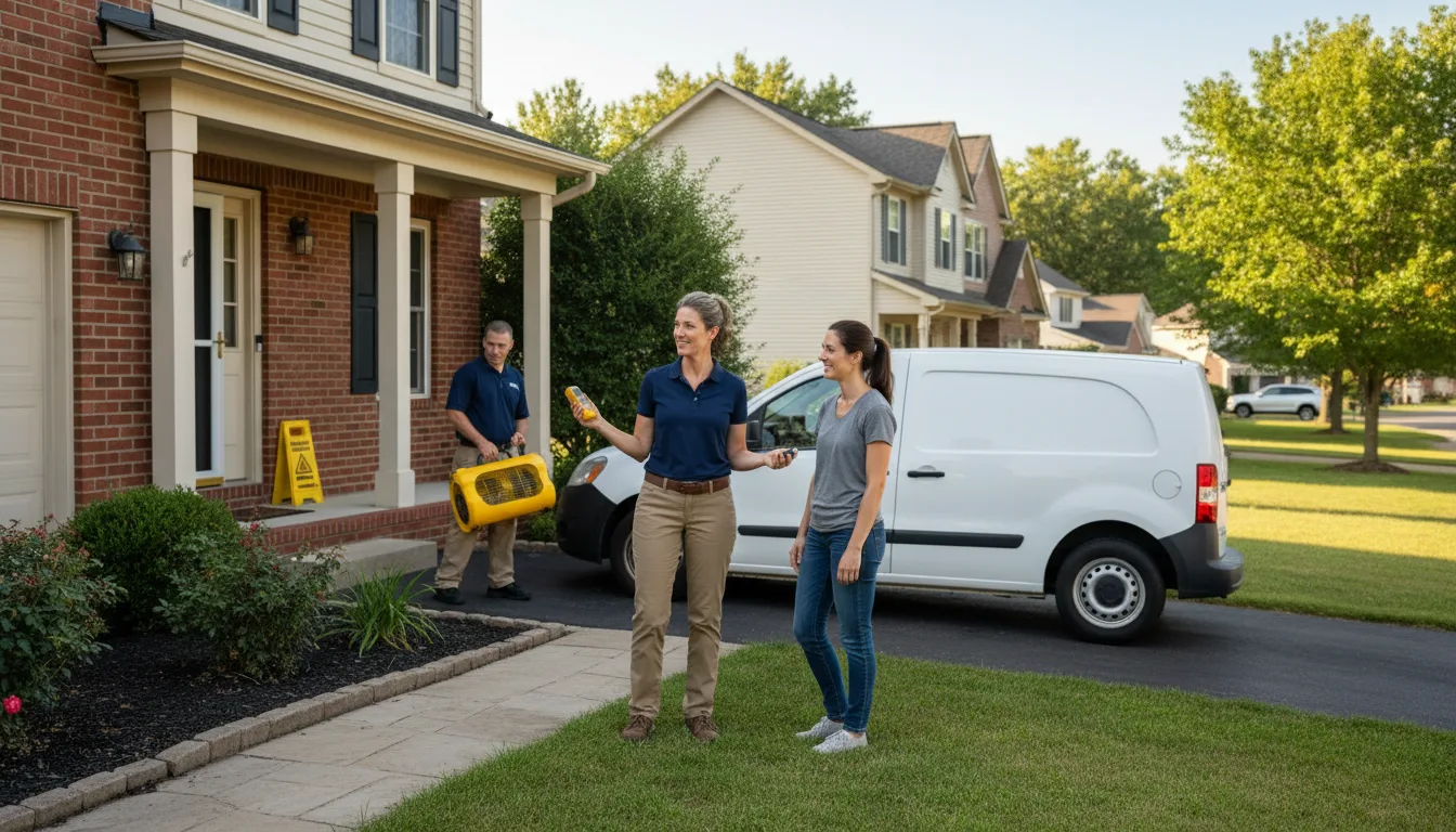 Water restoration image for Dehumidification And Cleanup Services in Coal City, IN